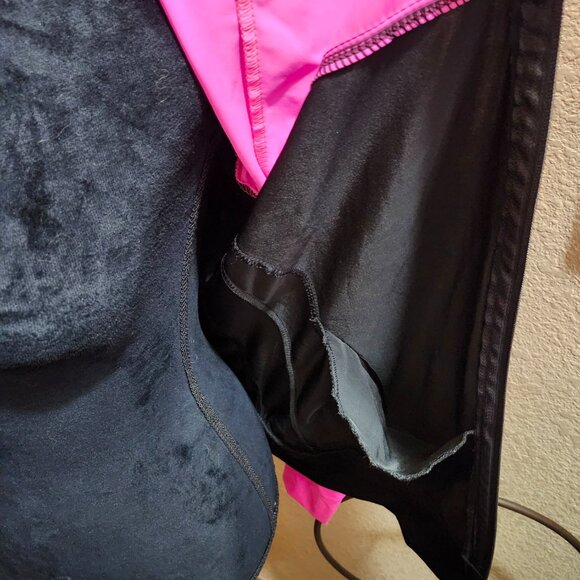 Adidas Track Jacket Black Hot Pink Full Zip Long Sleeve W/ Pockets Women' Size M - Picture 6 of 9